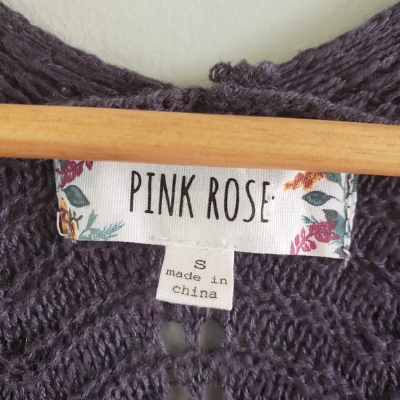 Pink Rose Open Cardi - Picture 5 of 6